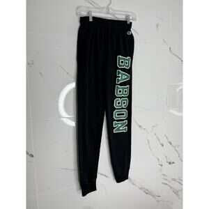 Babson College Champion Black Jogger SWEAT-PANTS Student Fan Women's Sz S